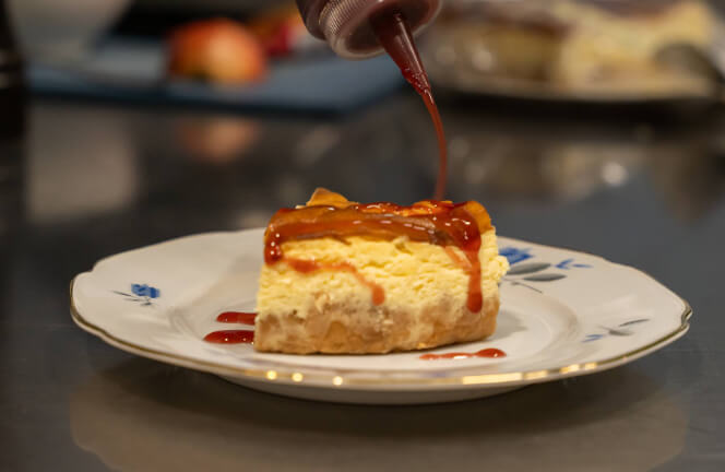 Cheescake mit Fruchttopping