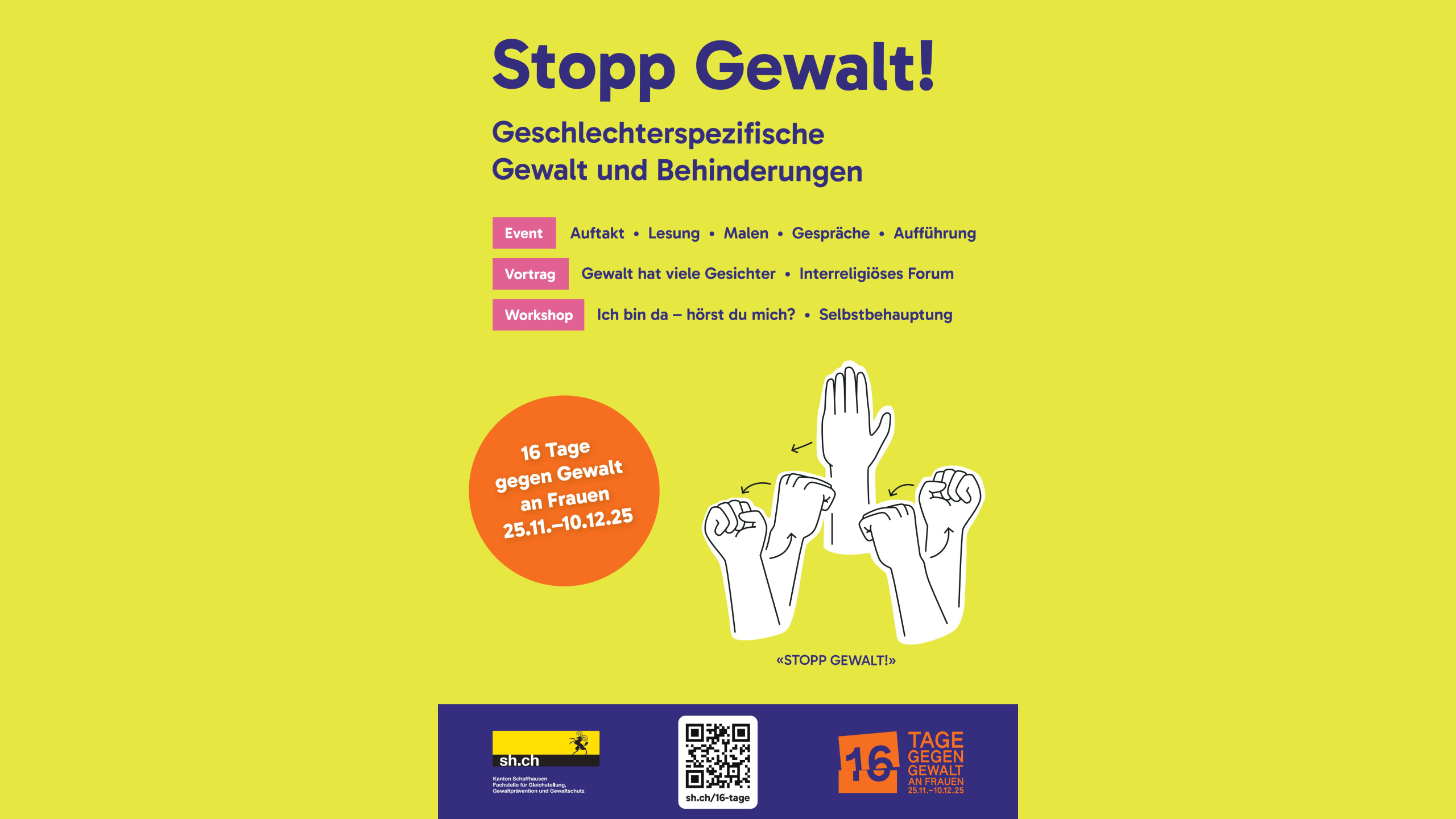 16 Tage gegen Gewalt an Frauen