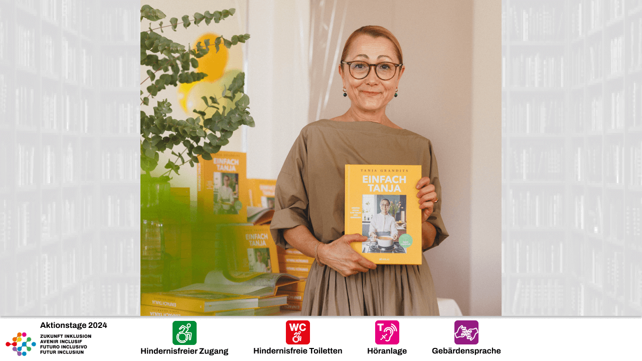 Spitzenköchin Tanja Grandits mit ihrem Buch
