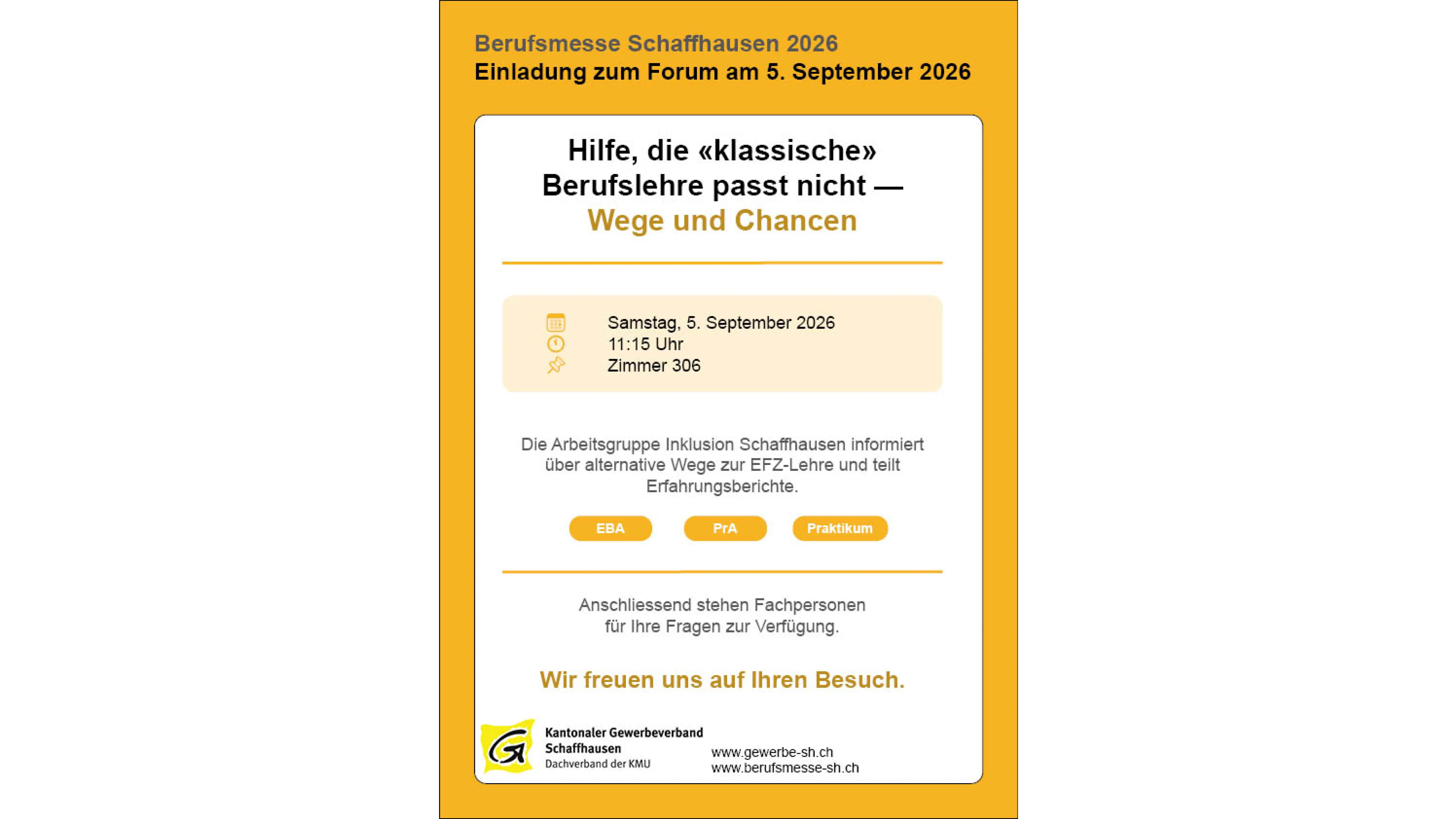 Berufsmesse 2026 Flyer